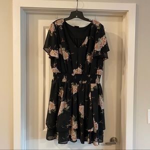 Torrid | Flowy Floral Ruffled Fit & Flare Dress